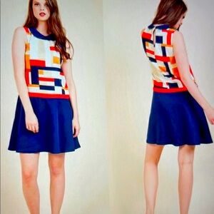 Mod Cloth Shift Dress Size Medium “ Intern Is Here Dress”